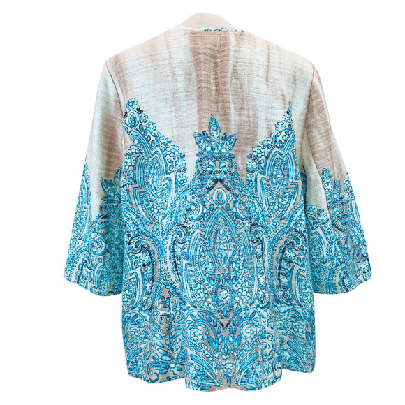 Catherines Woodgrain Floral Tapestry Jacket 14/16 - Picture 4 of 6